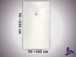 Ekstra pÅaski brodzik prysznicowy 110 cm, antypoÅlizgowy VERONE